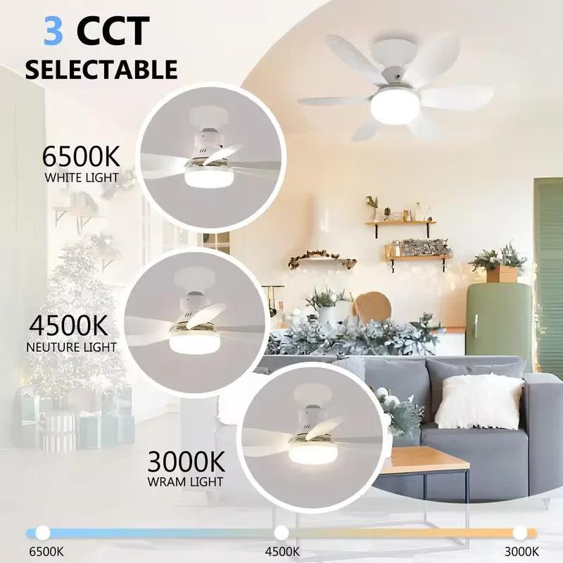 Ventilador de teto interno de 30 W com luz