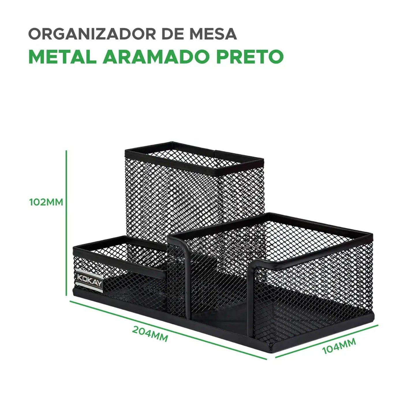 Organizador de mesa de tela