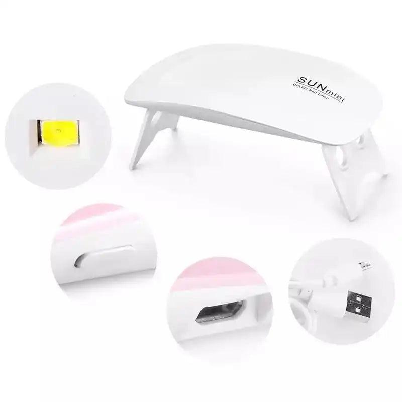 Mini Cabine Secador De Unha Com Luz De Led UV Portátil